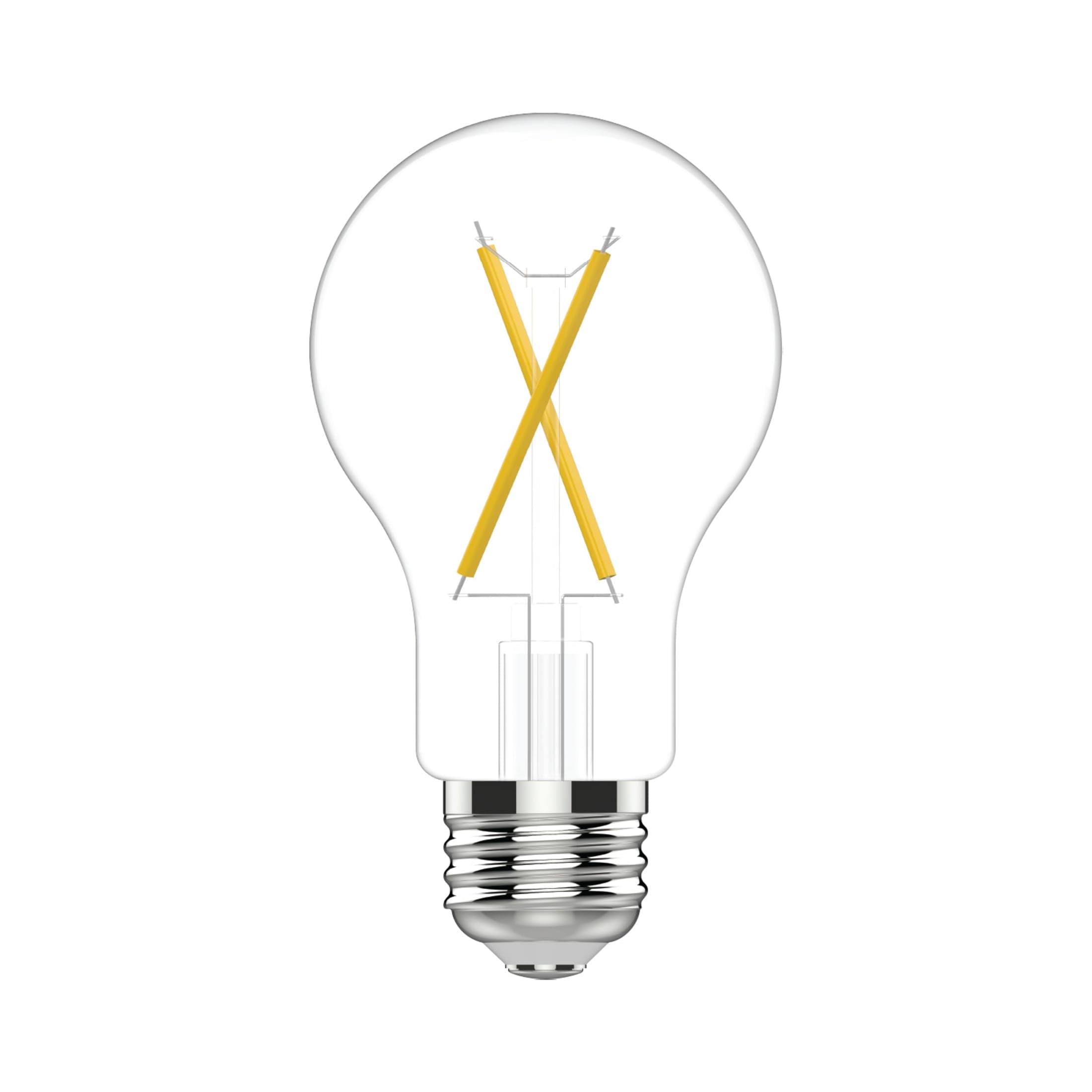 GE Classic LED Light Bulbs, 60W Bright White A19 - 8 Pack, Glass