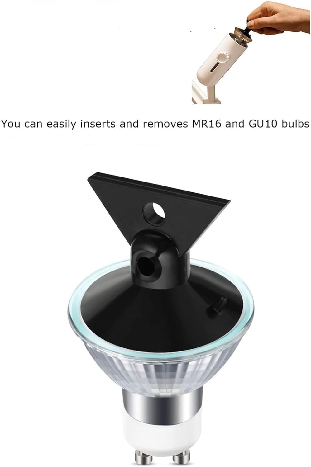 LPSAFP LED GU10 Range Hood Light Bulbs, Dimmable 6W 550Lm, 5000K, Waterproof, Pack of 2