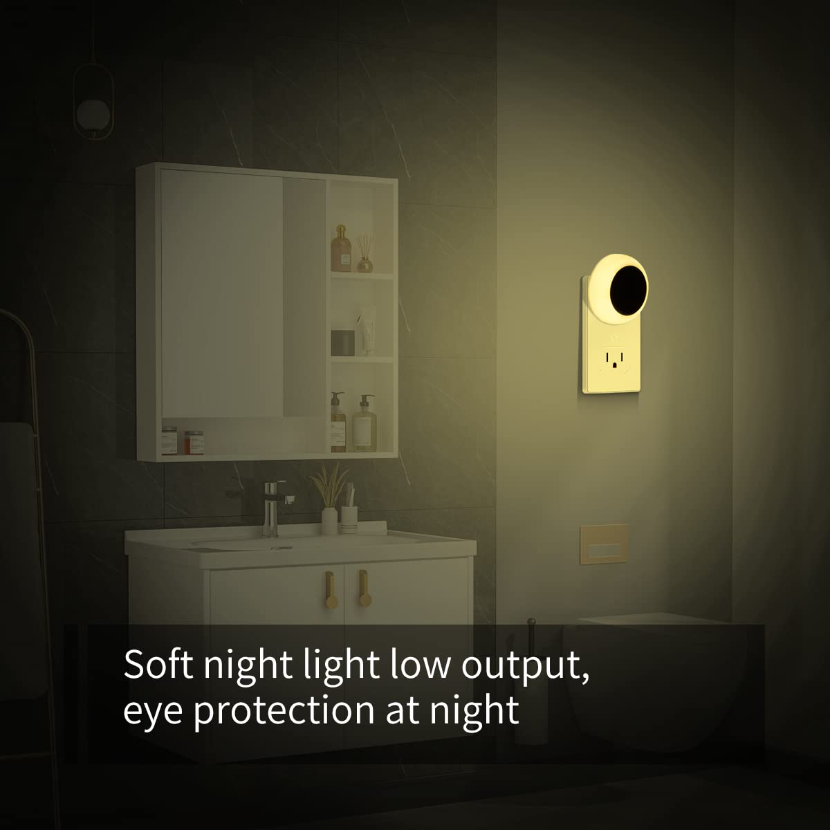 Kinur 6 Pack Night Light, Led Night Lights Plug Into Wall With Dusk To Dawn Sensors, Plug In Night Lights For Kids Room, Bedroom