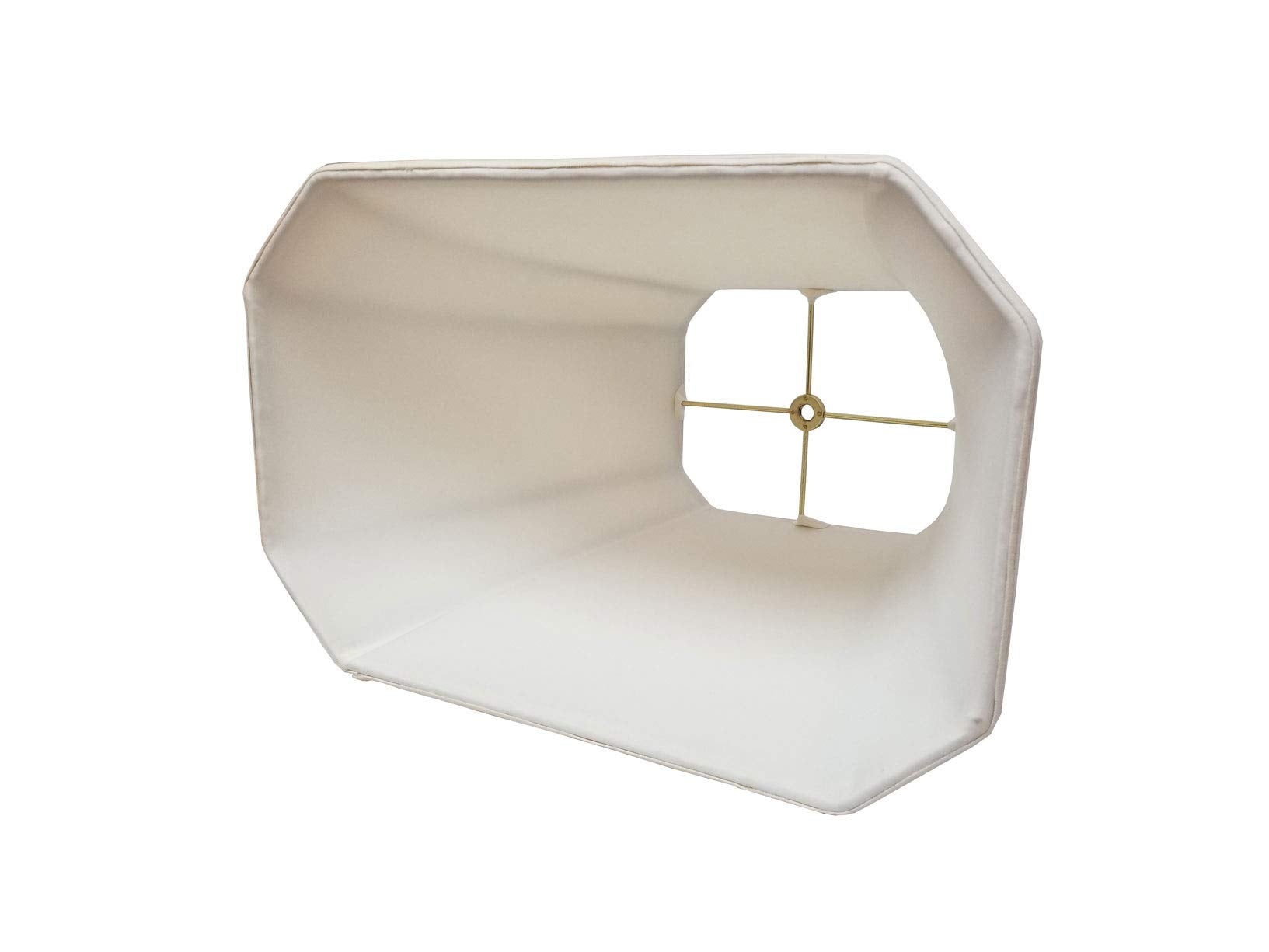 Royal Designs Rectangle Cut Corner Lamp Shade - White - (5 X 6.5) X (8 X 12) X 10