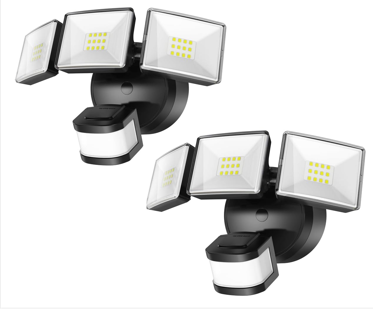 OREiN 2 Pack Motion Sensor Outdoor Lights, 3500LM/26W and 240? Big Motion Sensor, Dusk to Dawn Flood Lights Outdoor IP65 Waterpr