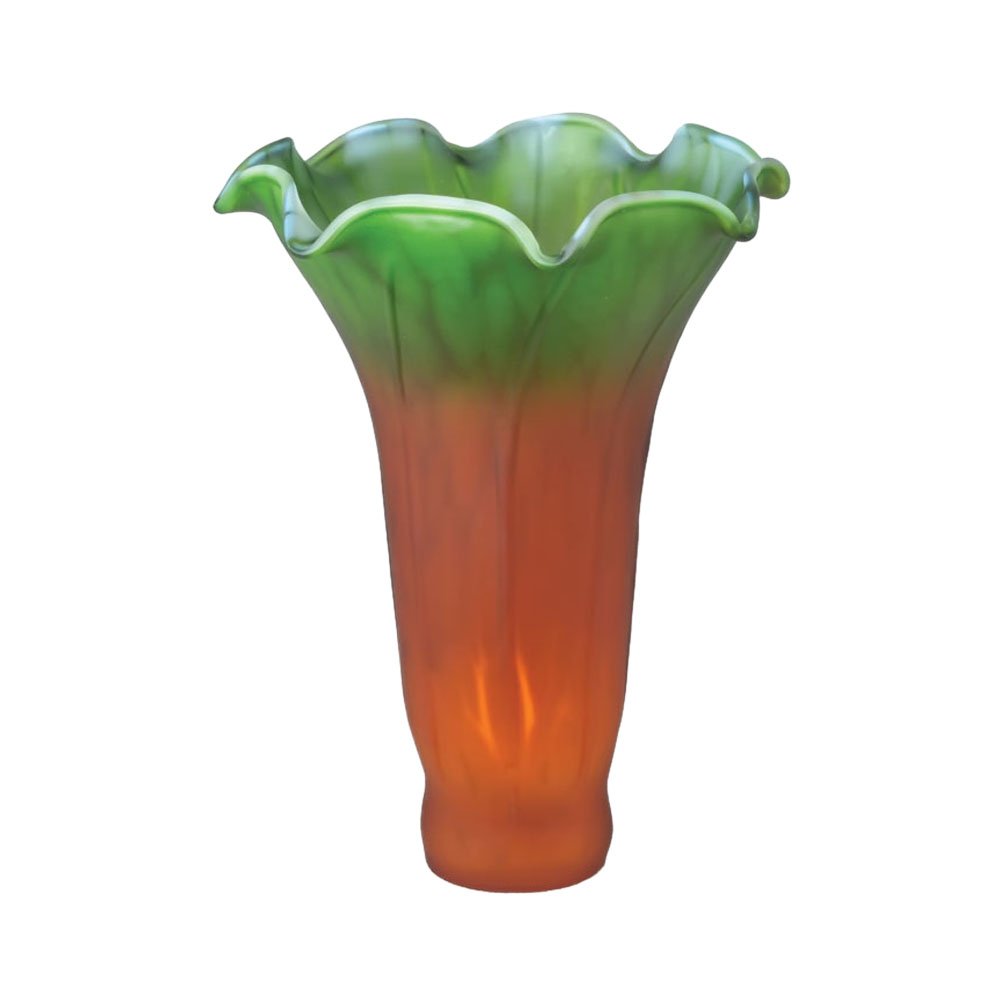 Meyda Tiffany 10192 4" W X 6" H Amber/Green Pond Lily Shade