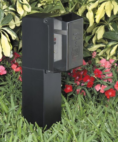 ARLINGTON GPD19G Gard-N-Post Low-Profile Outdoor Lighting Enclosure, 19.5-Inch, Green, Plastic, 1-Pack