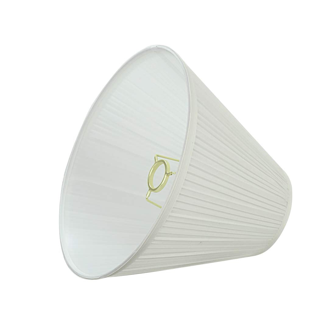 Aspen Creative 59176A, Empire Uno Lamp Shade, Off White, 5&quot; Top X 11.5&quot; Bottom X 9.5&quot; Slant Height, Slip Uno 33Mm