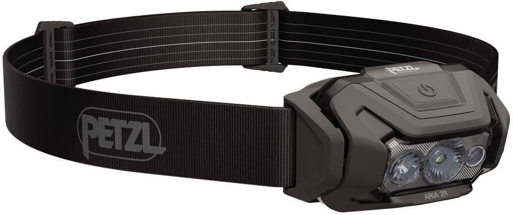 PETZL ARIA 2R RGB Headlamp - Black (600 lm) [New Gen]