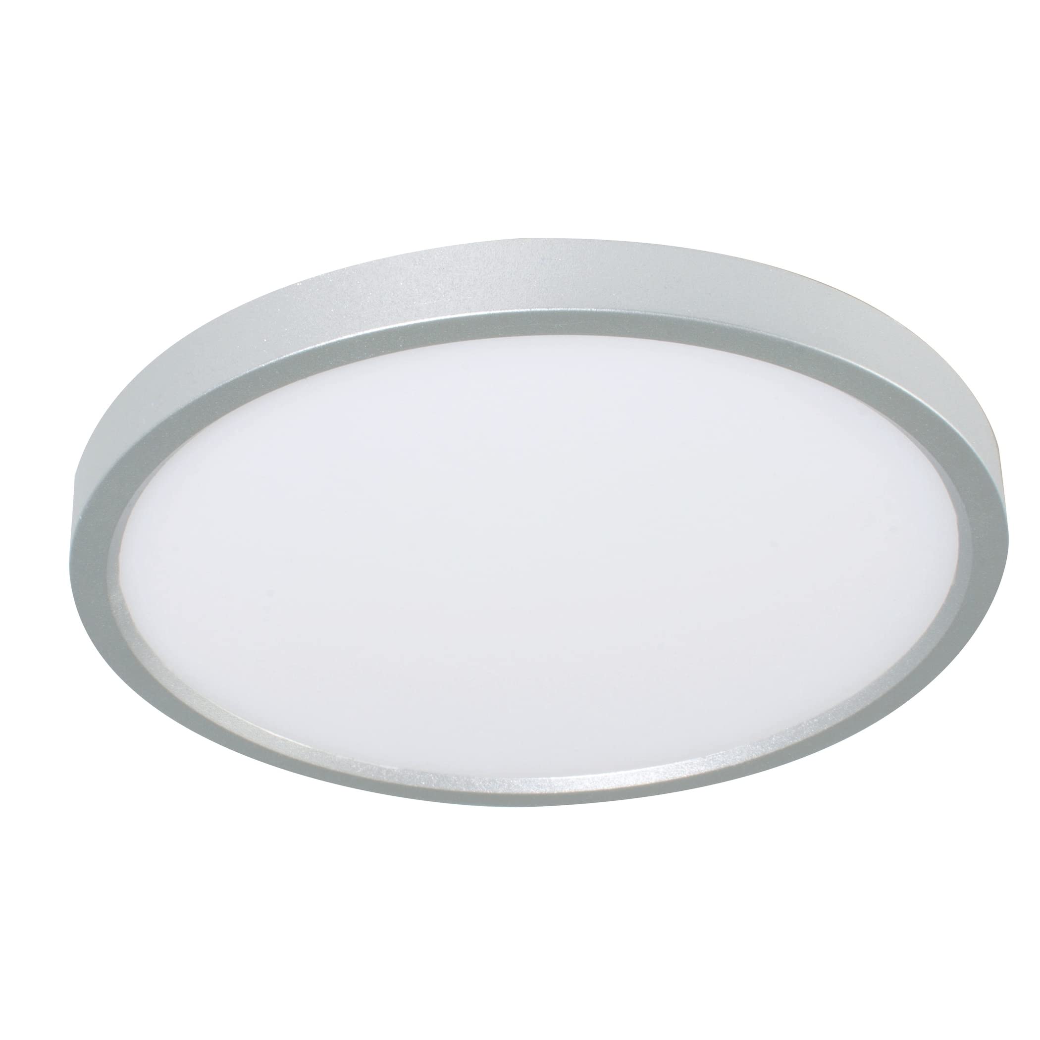 Edge 8'' Round Led Flush Mount - Satin Nickel