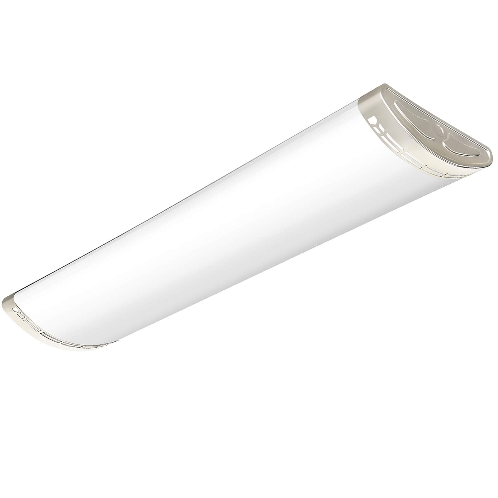 TychoLite 4ft LED Light Fixture, Dimmable 80W, 8800lm, 4000K Neutral White, Metal, Model SUVELAM, 1 Pack