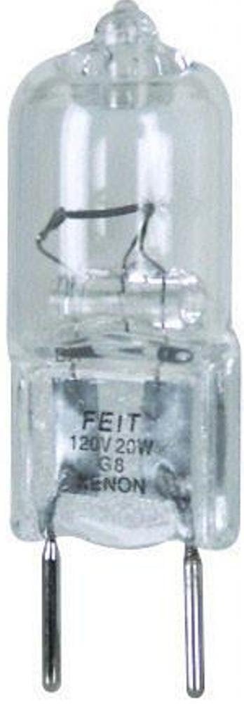 Feit Electric 20-Watt Xenon Halogen Light Bulb, Dimmable, G8 Bi-Pin Base, 170 Lumens, 3-Pack