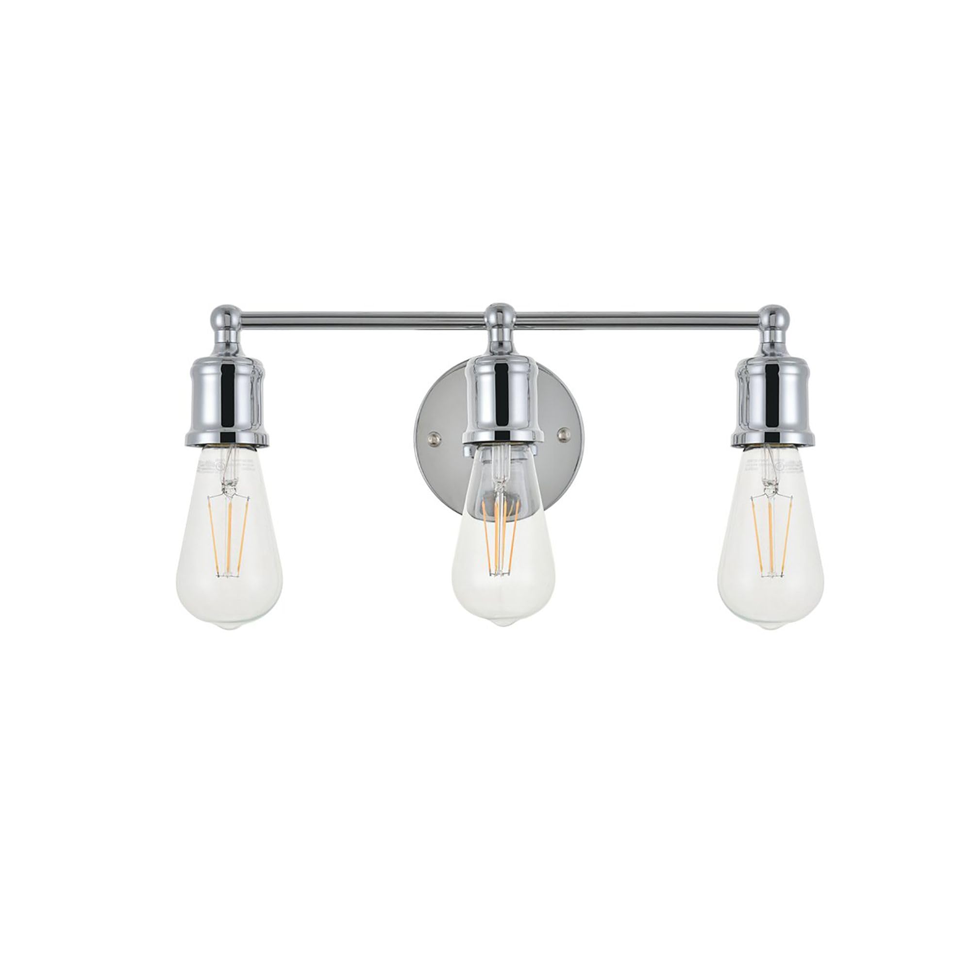 Living District Indoor Modern Home Decorative Bright Ceiling Serif 3 Light Chrome Wall Sconce
