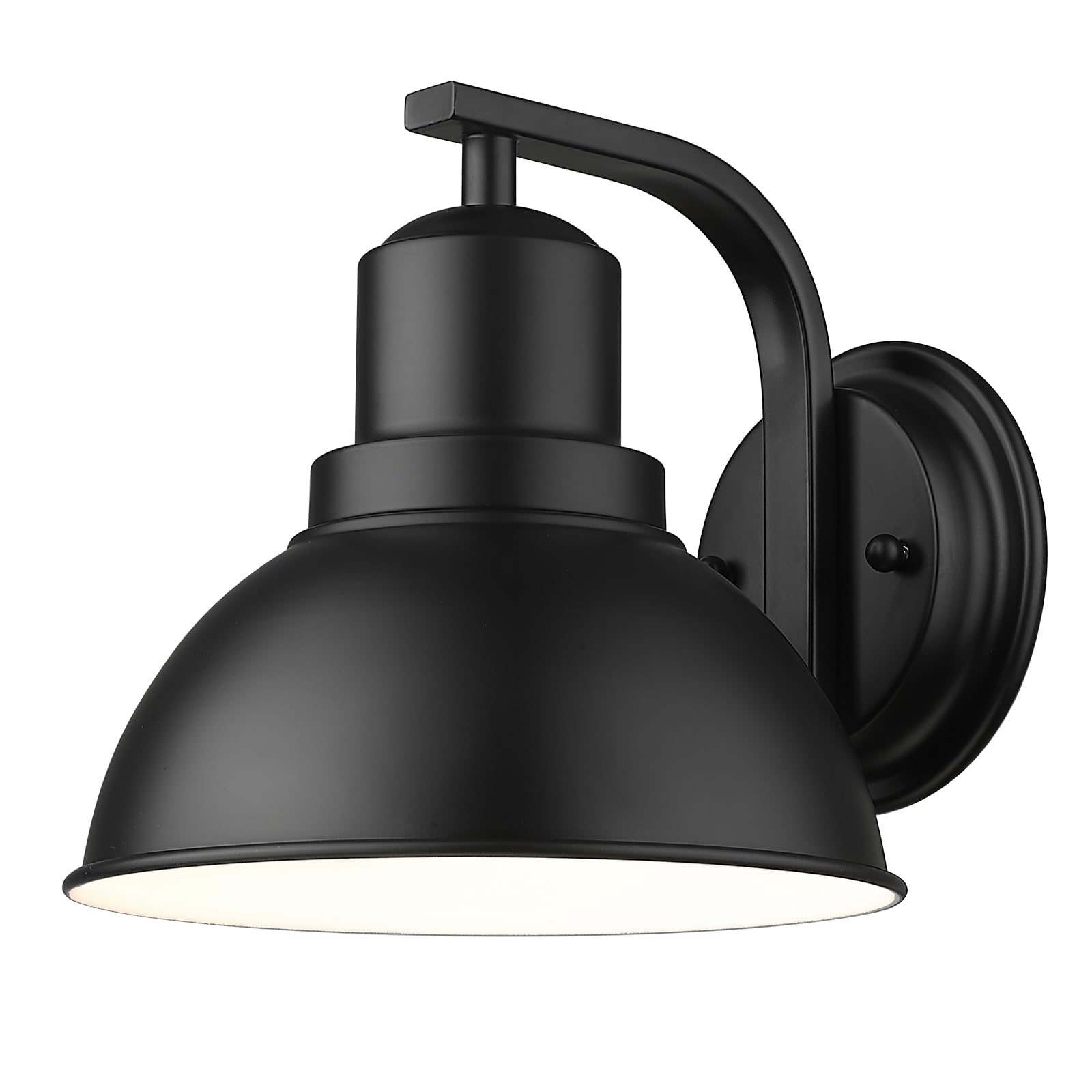 zeyu 8.4 Inch Indoor Wall Mount Lamp Light Fixture, Industrial Wall Sconce Lighting for Hallway Bedroom, Black Finish, ZY24-1W B