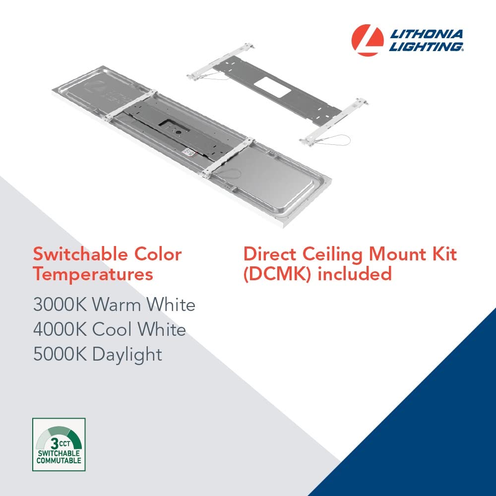 Lithonia Lighting LED Flat Panel Light 3300 Lumens 2x2 Ft. Matte White Model CPANL 2X2 33LM SWW7 120 TD DCMK