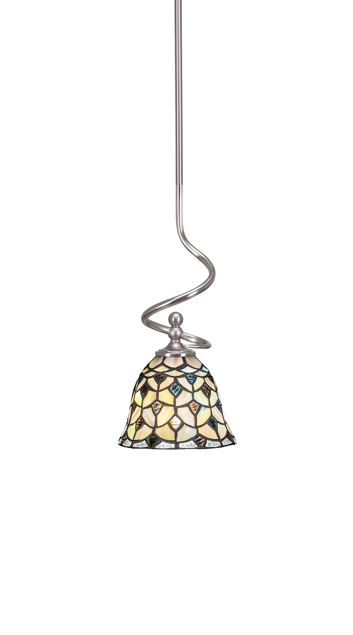 Capri 1 Light Mini Pendant in Brushed Nickel (901-BN-9965)