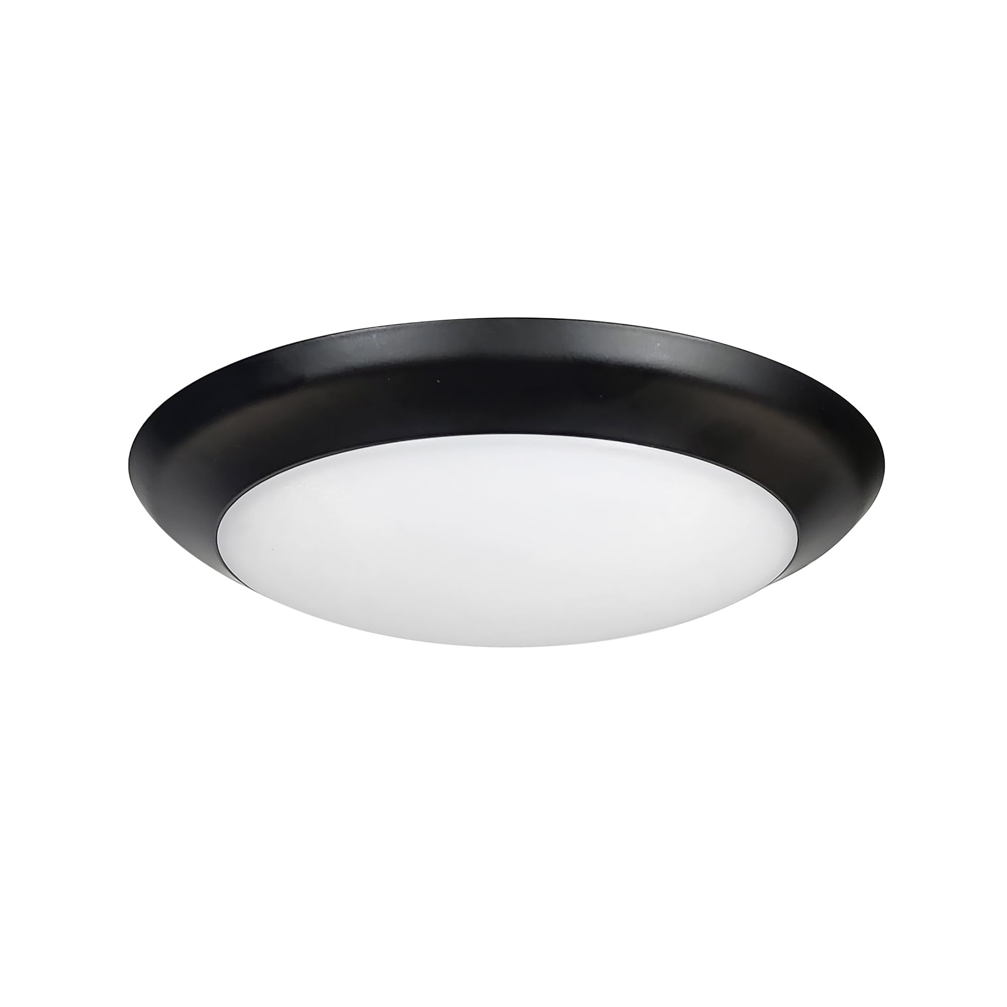Nora Lighting Nlopac2-R6509T2427B 6'' Ac Opal 2 - Led Surface Mount, Up To 1100Lm (Black, 2700K)