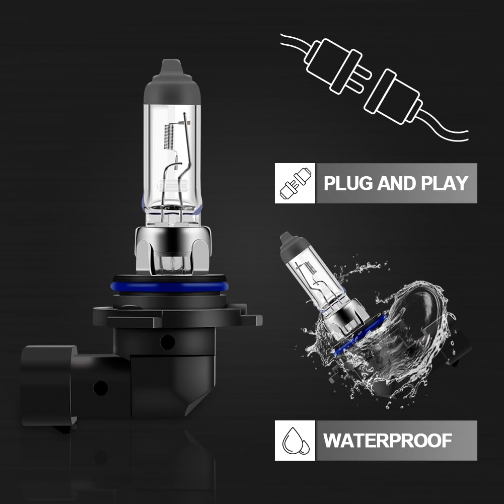 WinPower 9006 HB4 Halogen Headlight Bulb, Super Bright 55W 4300K, Pack of 2