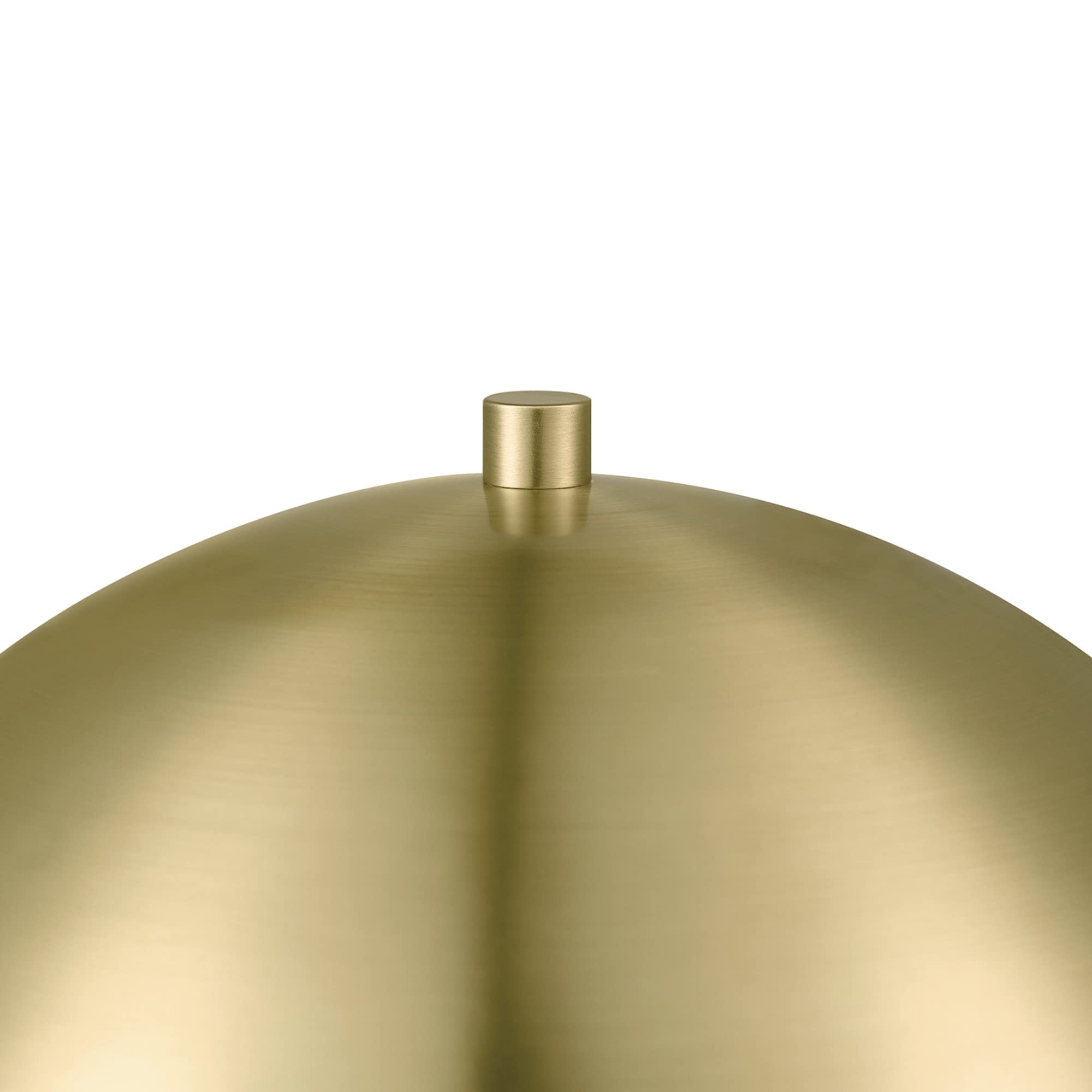 GLOBE 12" Olivia Table Lamp, Matte Brass Finish, Model 65856, Stylish Home Lighting