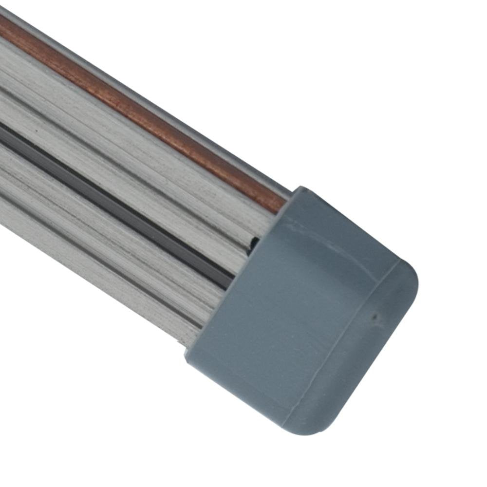 Jesco Lighting MA-EC End Cap for Monorail - Satin Nickel, Nickel Material
