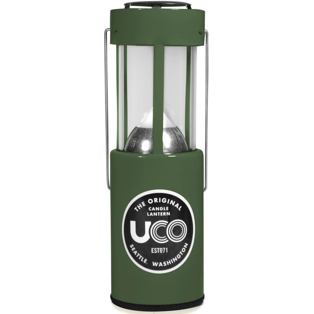 UCO 24352 Candle Lantern, Outdoor, Camping, Green