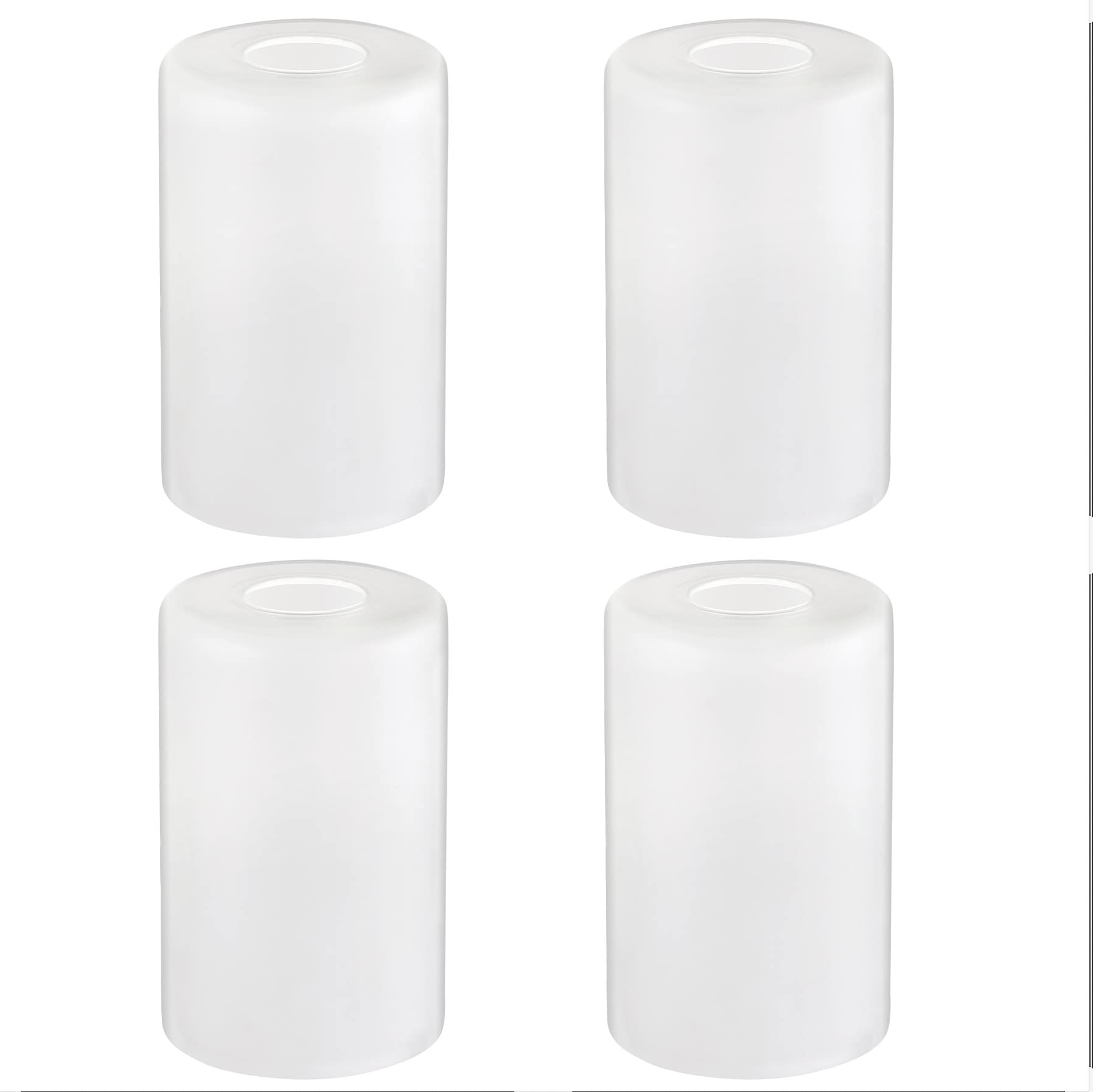 Eidonta 4 Pack Frosted Glass Shades - 5.9In Cylinder Replacement For Chandeliers & Sconces