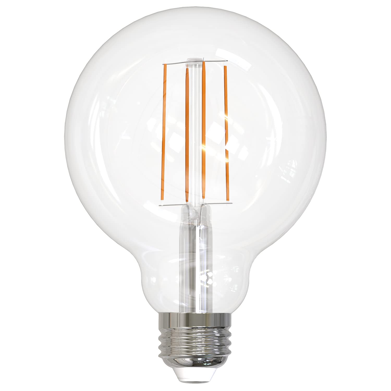 Sunlite LED G30 Edison Globe Light Bulb, 8.5 Watts (100W), Standard E26 Base, 800 Lumens, Dimmable, Clear Glass, Antique Long Fi
