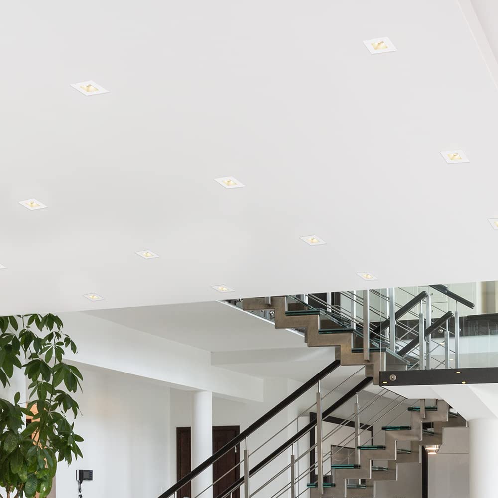 Maxxima Slim Recessed Anti-Glare LED Downlight, 500 Lumens, Dimmable, 5 CCT, Aluminum, White, Model MRL-S20803S