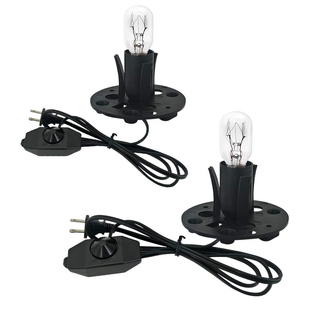 Haraqi Himalayan Salt Lamp Cords (6Ft) With Dimmer Switch,Original Replacement Cords With Base Assembly(3.34 Inches) And 25 Watt