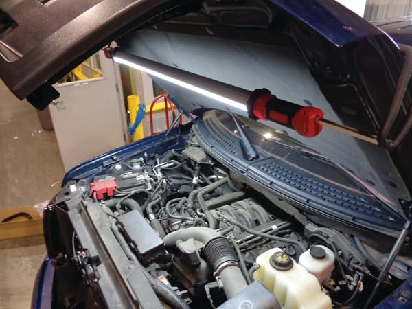 Atd Tools Atd-80357 2000 Lumen Led Corded/Cordless Underhood Light With 25' Removable Cord, 1 Pack,Red / Black / Led,Large