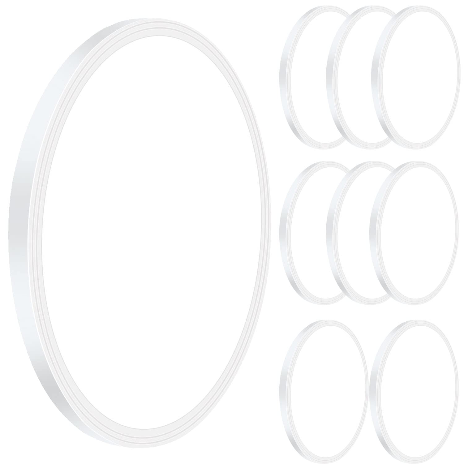 Superyofo 9 Inch Flush Mount Led Ceiling Light, 24W Slim Fixture, White, Round, 2800Lm, 6000K, 250W Equivalent, 8-Pack