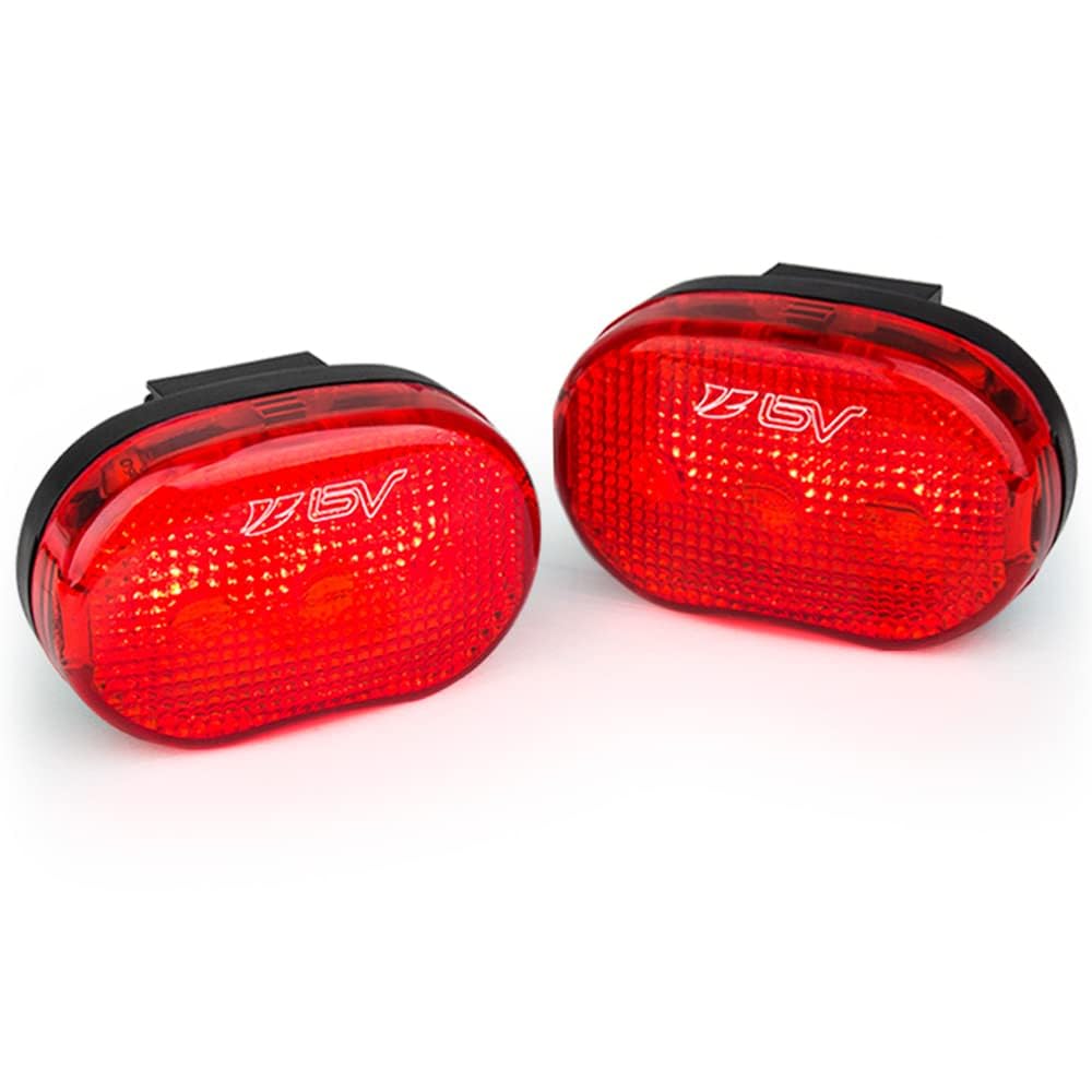 BV Bicycle Lights for Night Riding LED Bike Tail Light  Rear Bike Light Weather Resistant  Visible Up to 1500ft Bicycle Taillight LED Bike Light  Two-Way Mount  Battery-Powered  Pair