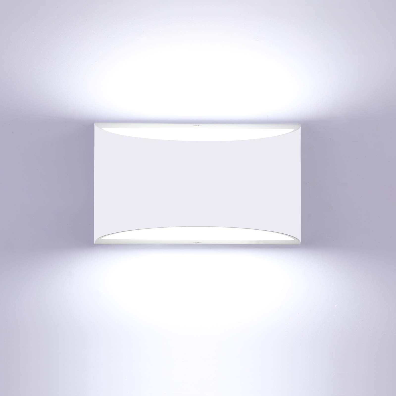 Lightess Indoor Led Wall Lamp 12W Dimmable Up Down Wall Light For Living Room Bedroom Hallway Staircase Cool White