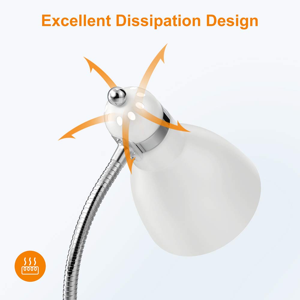 LEPOWER Adjustable Metal Floor Lamp, E26 Torchiere Light, White, Model UF2012 for Living Room, Bedroom, Office