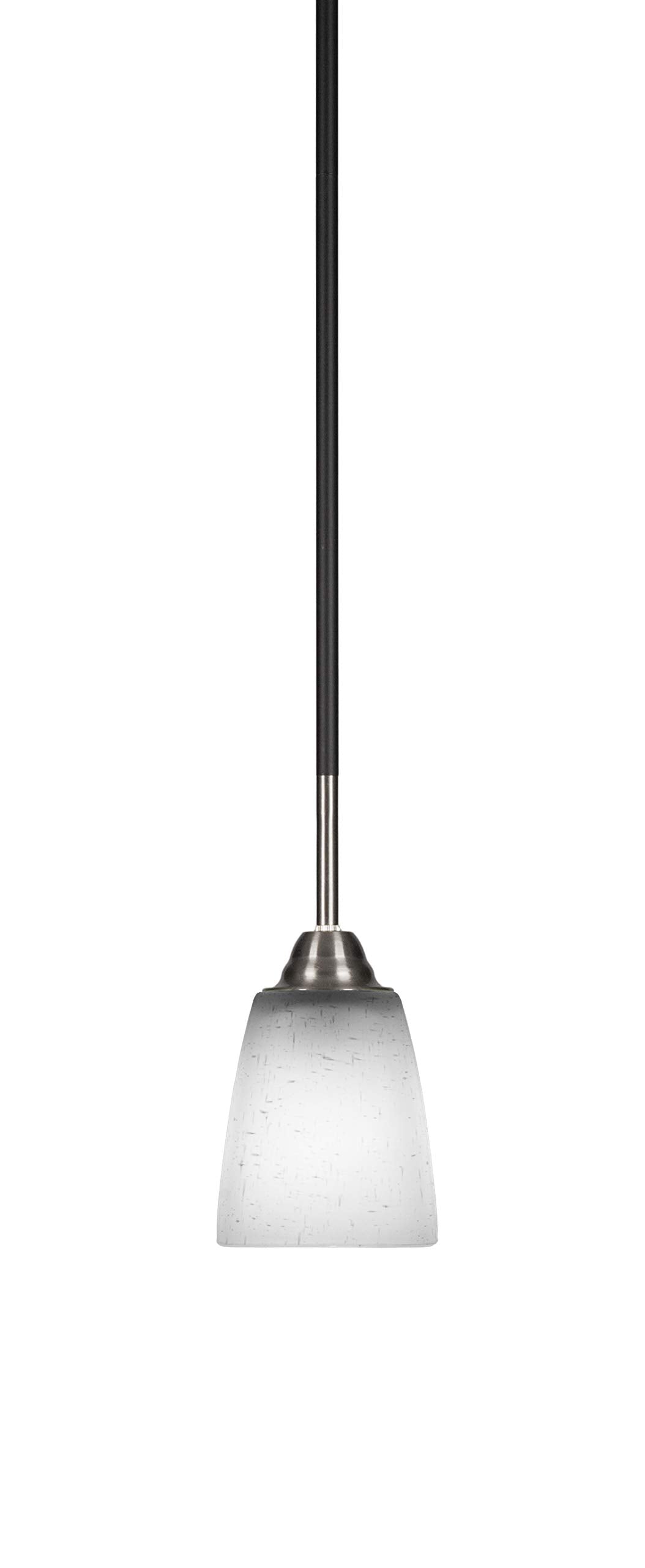 Toltec Lighting Paramount 1 Light Mini Pendant In Matte Black & Brushed Nickel (3401-Mbbn-460)