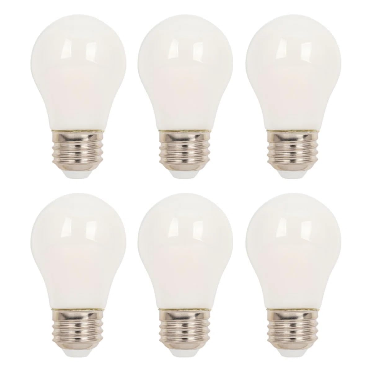 Westinghouse Lighting 5325020 6 Watt (60 Watt Equivalent) A15 Dimmable Soft White Filament LED Light Bulb, Medium Base, 6 Count 