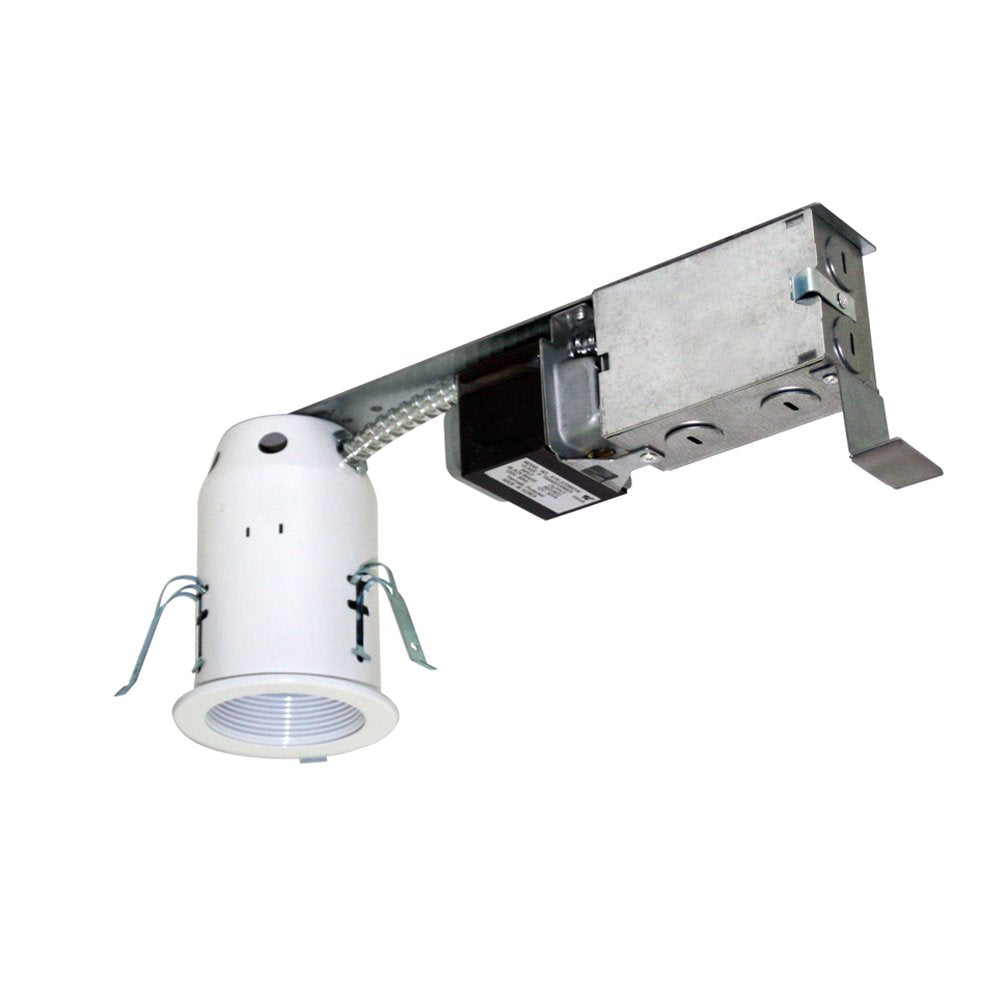 Jesco Lighting Lv3001R Accessory - 3&quot; Low-Voltage Non-Ic Housing For Remodel, Silver Finish