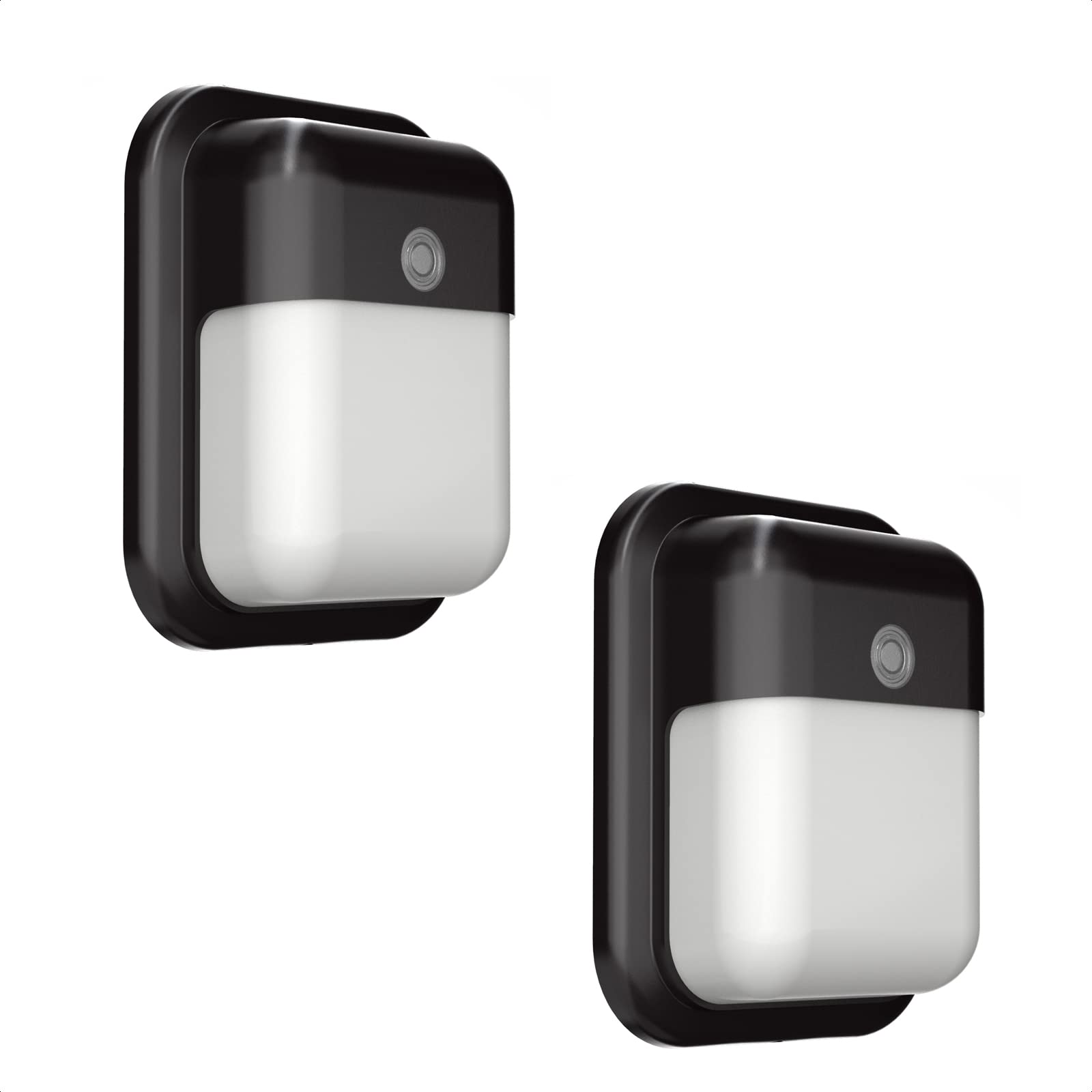 TIERONE Modern LED Wall Pack Light Security Light with Dusk to Dawn Photocell Outdoor Wall Lantern for Patio, Porch, Hallway 12W