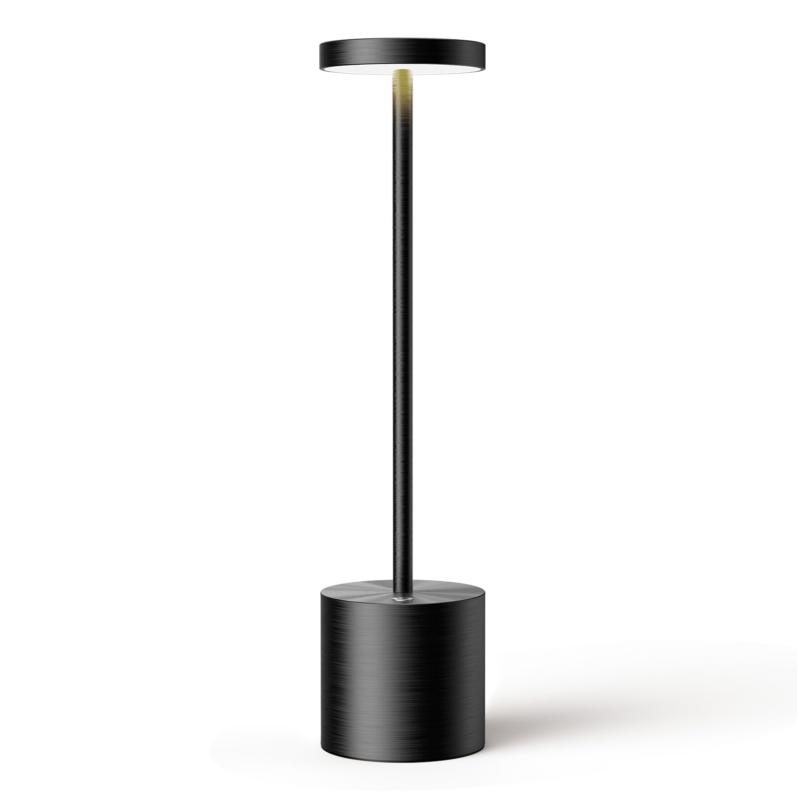 SAKRINGT Cordless LED Table Lamp - 6000mAh Rechargeable, Black, Model S801