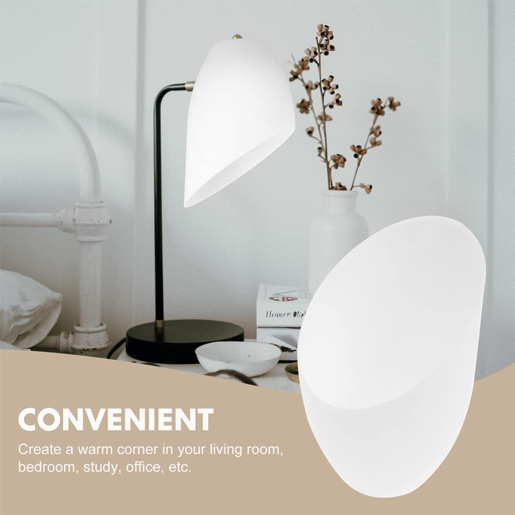 Vaguelly 5 Pieces White Frosted Lampshade Fixtures Replacement Shades For Floor Light Lamp Horseshoe Lamp Shade Multi- Head Stan