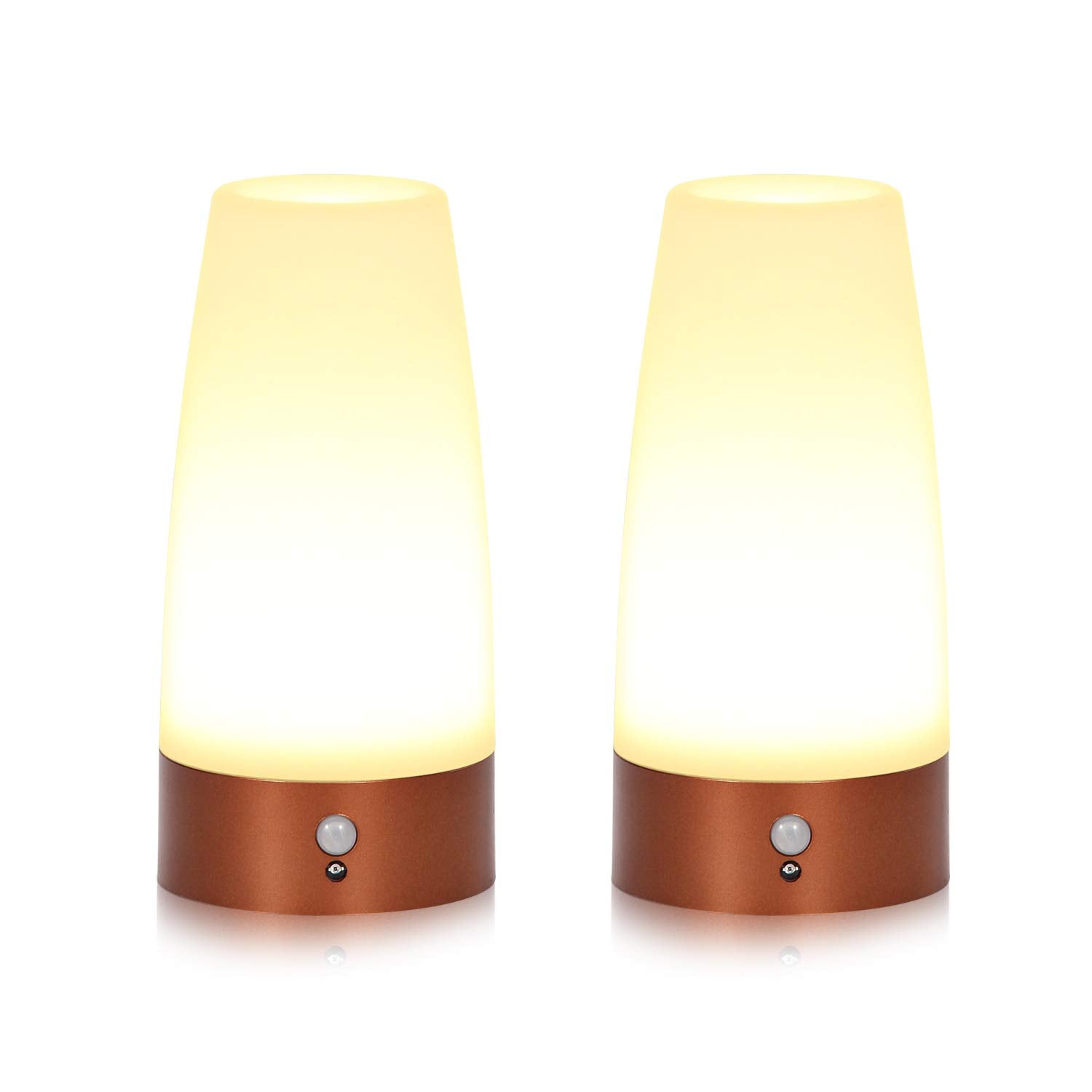 Portable PIR Motion Sensor Retro LED Night Light, Wireless Battery Operated Moving Table Lamp for Kids Room, Nursery, Child Hous