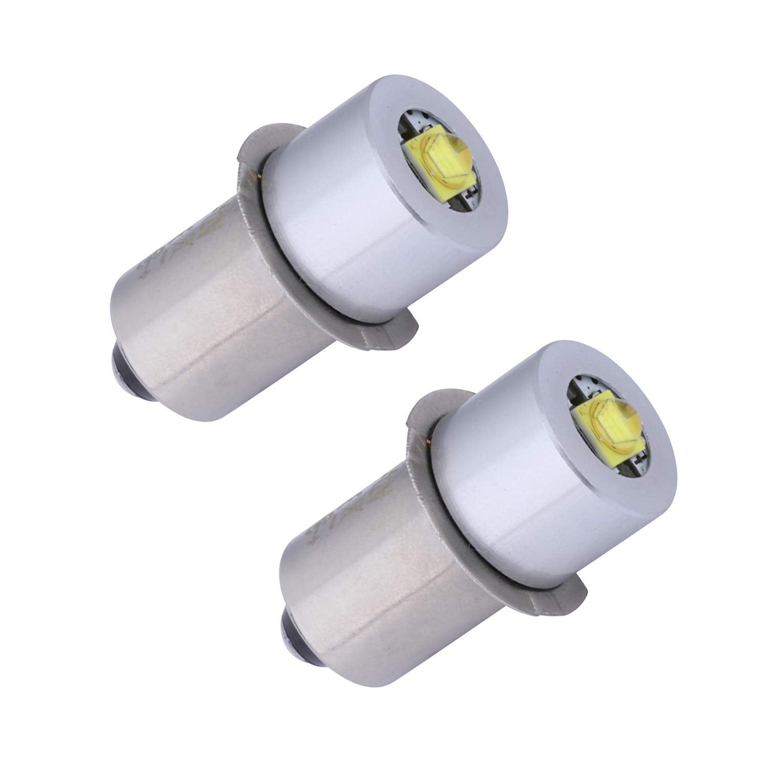 TRLIFE Maglite LED Conversion Kit - 3W P13.5S Replacement Bulbs, 2 Pack, White for 3-16 C&D Cells Flashlights