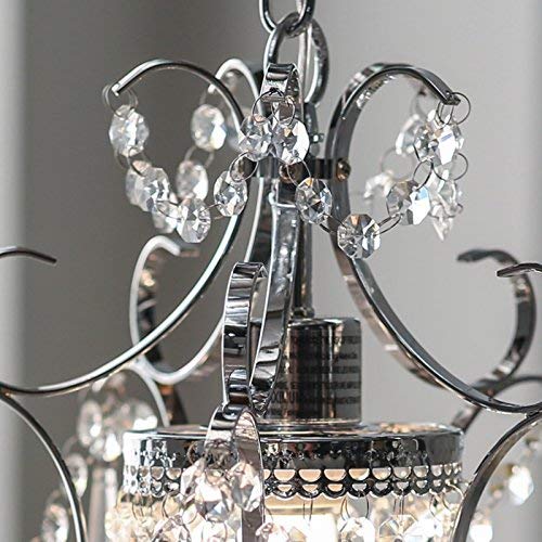 Warehouse of Tiffany Jess Crystal Chandelier, 11" x 15", Chrome, Silver and Transparent, Model RL4025