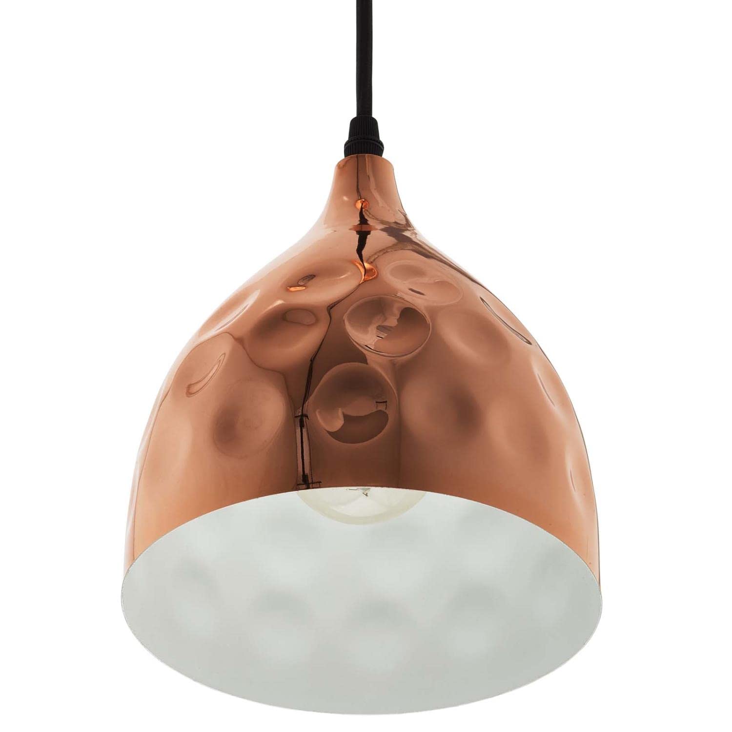 Modway Dimple Contemporary Modern Bell Shade 6.5 Hanging Ceiling Light Pendant Light Fixture In