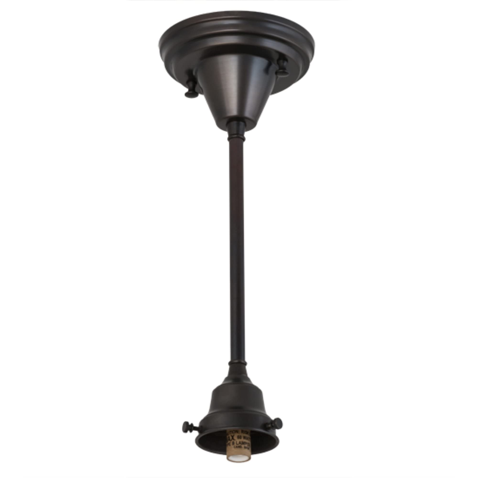 Meyda Tiffany Bandolei 1-Light Pendant, Bronze/Dark Finish, Craftsman Brown, 5&quot;