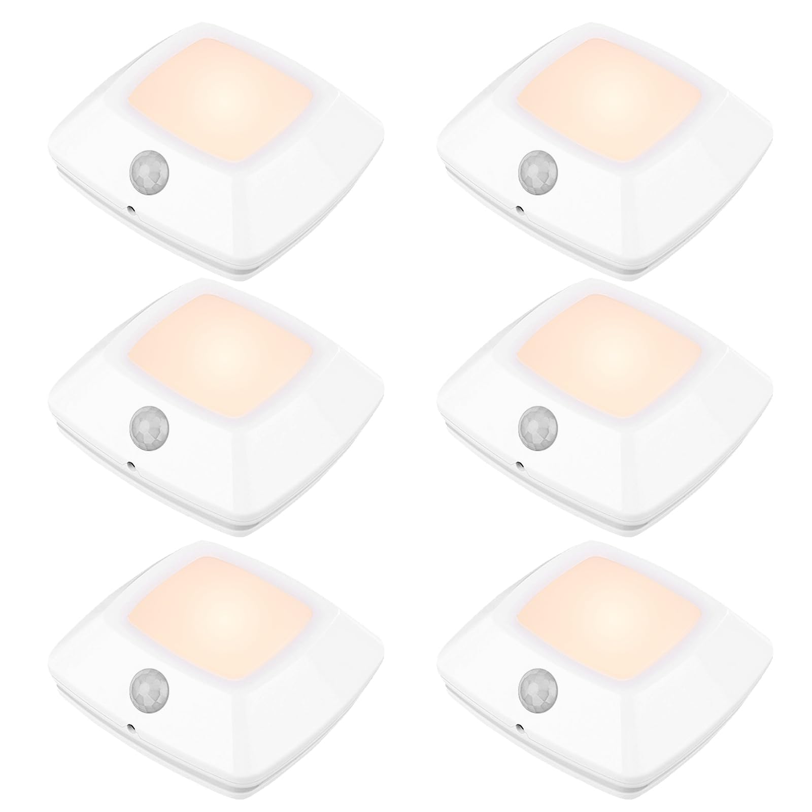 BIGMONAT Motion Sensor Tap Light,Battery Operated Push Lighting, Wireless Puck Lights, Stick-Anywhere Under Cabinet Counter Ligh