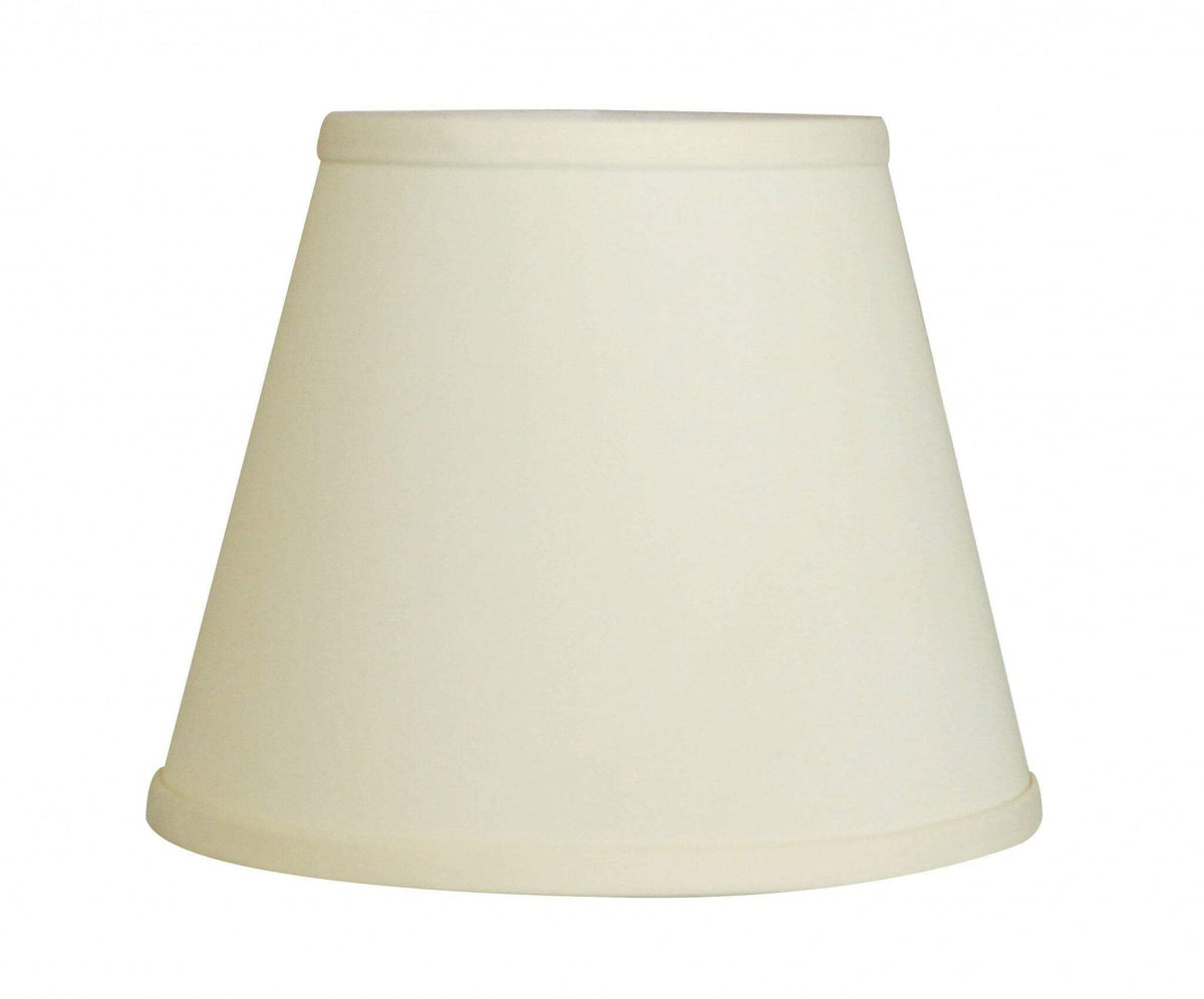 HomeRoots 470224 8 in. Hardback Empire No Slub Lampshade - Ivory, Warm White