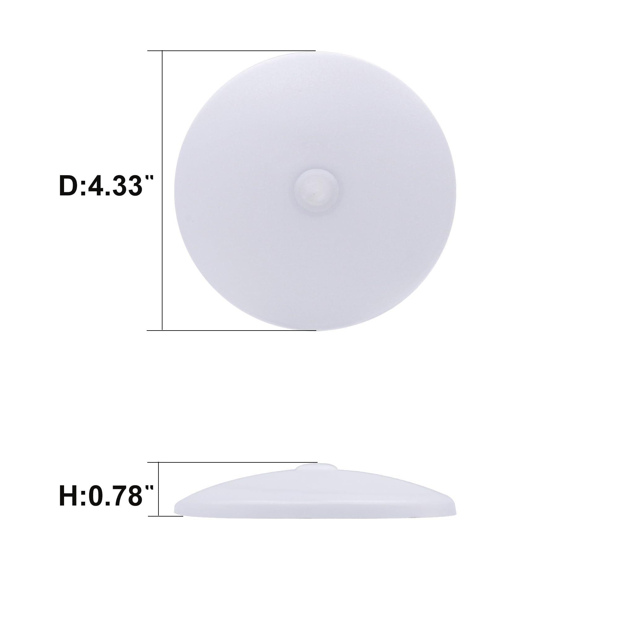 Facon Replacement Cover use for 4-1/2 RV Slim Surface Mount Light, Plastic Cover Only, Frosted Replacement Lens for SY-SM45-SW