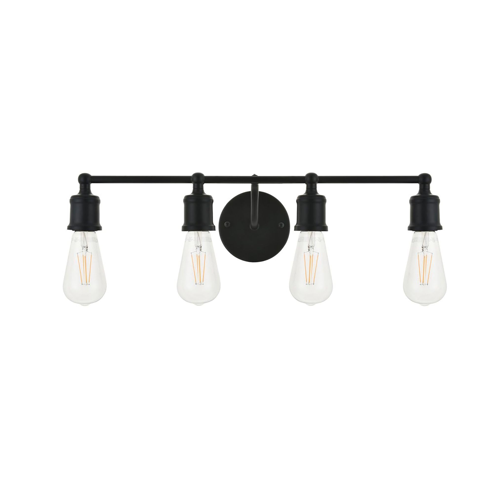 Elegant Lighting Living District Indoor Modern Home Decorative Bright Ceiling Serif 4 Light Black Wall Sconce