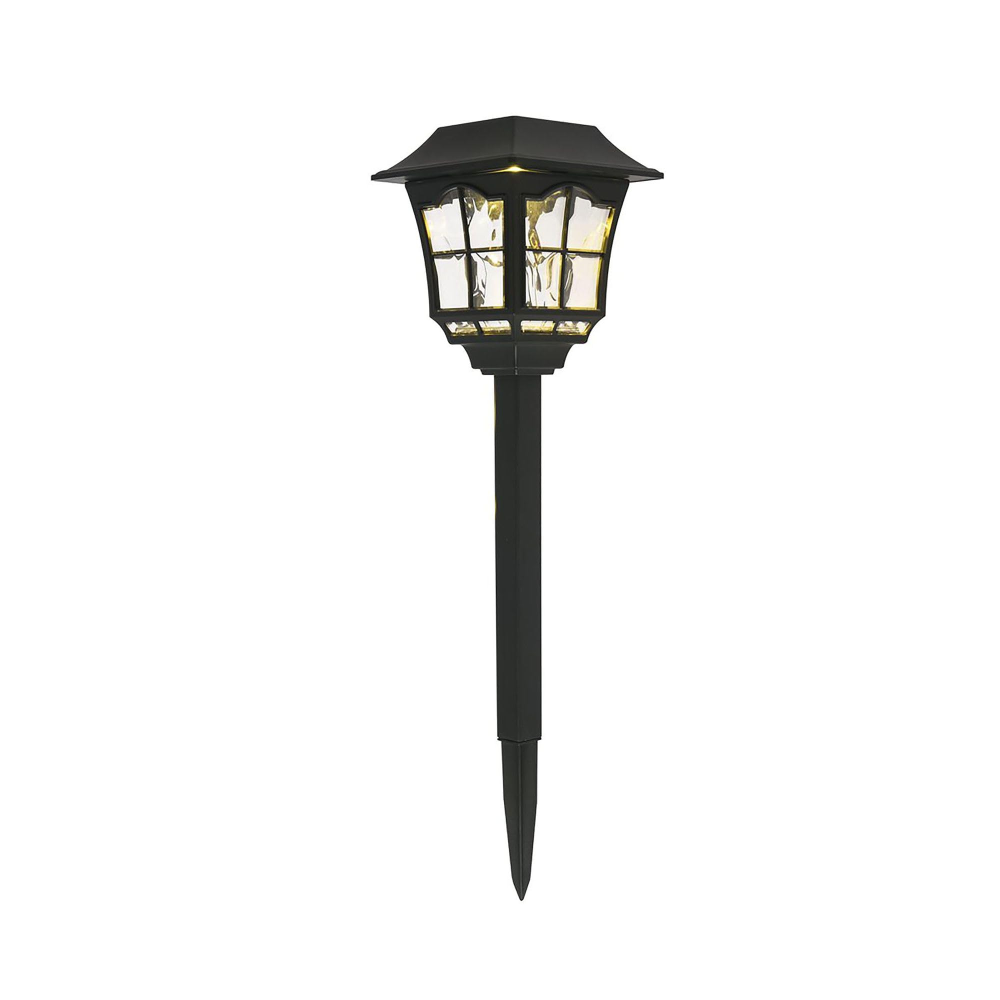 Living District Rhea 6Pack Plastic Outdoor LED Pathway Light in Black