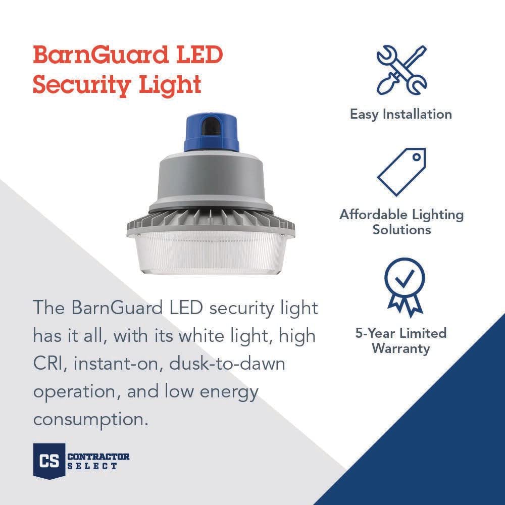 Lithonia Lighting Outdoor BGR P2 LED Security Light, 4000K, Gray, Metal, Dusk-to-Dawn, Model BGR LED P1 40K MVOLT PER DNA M