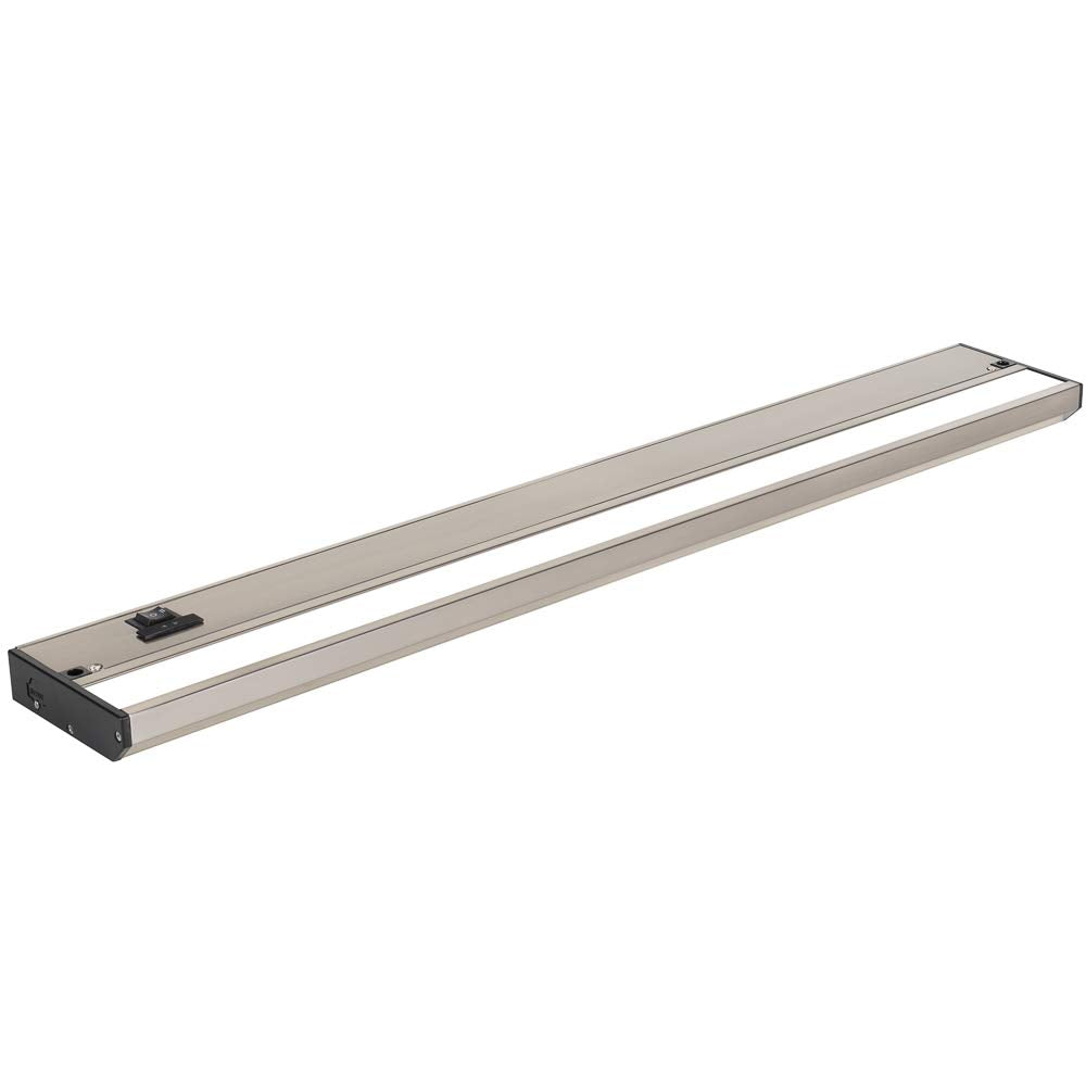 LED Under Cabinet Lighting Hardwired - 3CCT 24 Inch Satin Finish - Undercabinet Lights for Kitchen - Linkable Undercounter Dimma