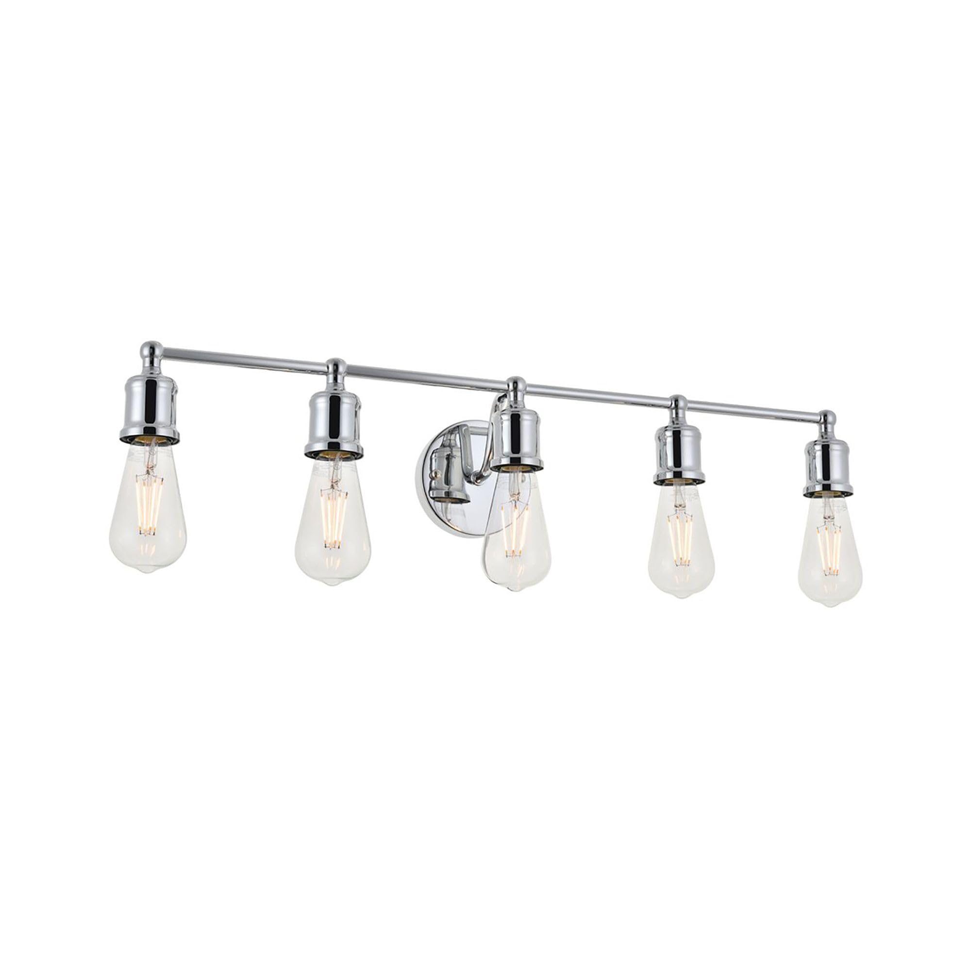 Living District Indoor Modern Home Decorative Bright Ceiling Serif 5 Light Chrome Wall Sconce