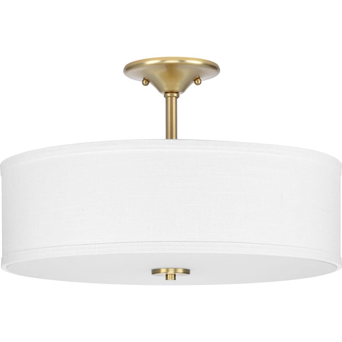 Progress Lighting P350167-012 Inspire Collection Ceiling Light Fixture For Interior Kitchen Lights, Hallway, 2-Light Semi-Flush 